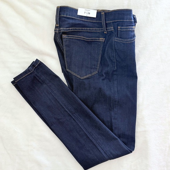 Judy Blue Denim - Judy Blue Skinny Jeans Womens 7/28 Dark Blue NEW Midrise Rayon Blend 8376